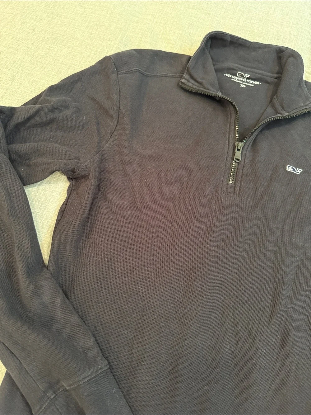 Vineyard Vines Men’s Black Quarter-Zip Sweater